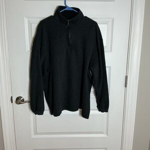 Haggar Men's Black Zip-Up Sweater
